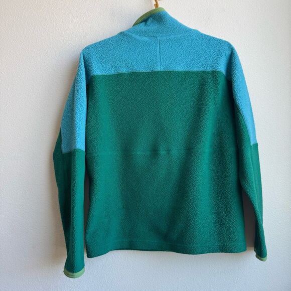 Cotopaxi Adult Small Abrazo Green Blue 1/2 Zip Mock Neck Pullover Fleece Jacket - Picture 6 of 7